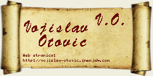Vojislav Otović vizit kartica